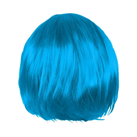 Short Human Hair Wig for Ladies Party Carnival Decoration