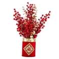 thumbnail image 2 of 2022 Festival de Primavera árbol de roja bonsái Feng Shui árbol del dinero para el año chino Festival de Primavera 2022 Yotijar árbol de la suerte, 2 of 7