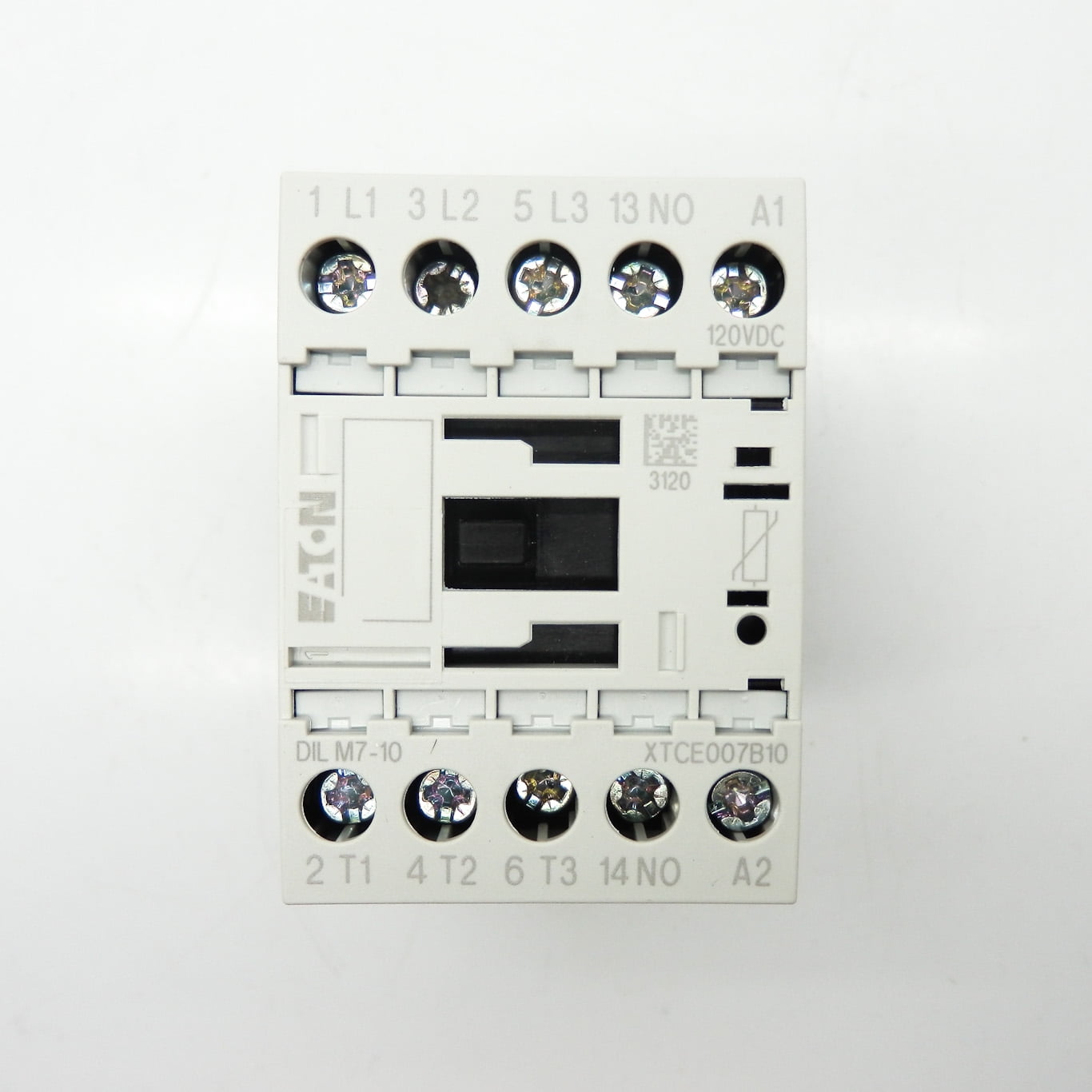 Eaton 120VDC 7A 3-Pole DIN Rail Mount Contactor DILM7-10 XTCE007B10AD