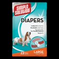 thumbnail image 1 of Solution Simple Couches Jetables pour Chiens 12 pack, Grand, 1 of 1