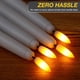 thumbnail image 3 of Velas de Cera sin Llama Tuanse Paquete de 20 Blancas con LED y Control Remoto, 3 of 6