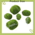 thumbnail image 2 of SeekLGT Artificial Moss Rocks Decorative Green Moss Stones, Long Hairy Faux Moss Covered Balls for Fish Landscaping Aquarium, Home Tabletop Plant Wall Decor, 24 PC, 2 of 9