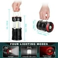 thumbnail image 4 of 2 Pack Lantern Camping Essentials Light, Aertyole Led Flashlight for Power Outages, Tent Lights for Emergency, Survival Gear and Supplies for Hurricane, Rechargeable and Battery Powered Operated Lamp, 4 of 6