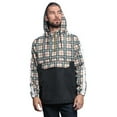 thumbnail image 5 of G-Style USA Men's Plaid Checkered Anorak Windbreaker Jacket JK5008 - Khaki - Large, 5 of 6