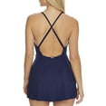 thumbnail image 2 of Anne Cole Womens Removable Padding Nylon Tankini Swim Top, 2 of 3