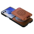 thumbnail image 4 of Allytechgroup for Samsung Galaxy Z Flip 6 Case with Card Holder, Magnetic Wireless Charging Wallet Back Cover, Faux Leather & Shockproof Hard PC Bumper, Lightweight, Anti-Slip Protective Shell, Brown, 4 of 12