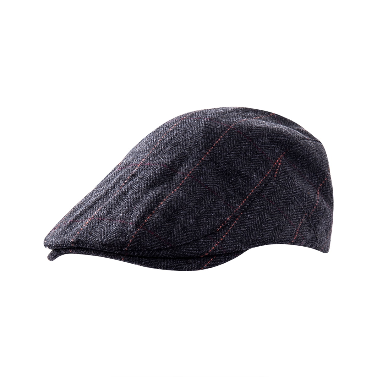 Buy Musuos Mens Flat Cap Beret herringbone Newsboy Bakerboy Hat Gatsby
