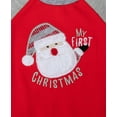 thumbnail image 2 of Baby Essentials Long Sleeve Embroidered My First Christmas Santa Snap Romper with Matching Beanie Hat, Jogger Pants & Socks Set for Newborns & Infants of 9 Months for Holiday, Celebrations & Photos, 2 of 2