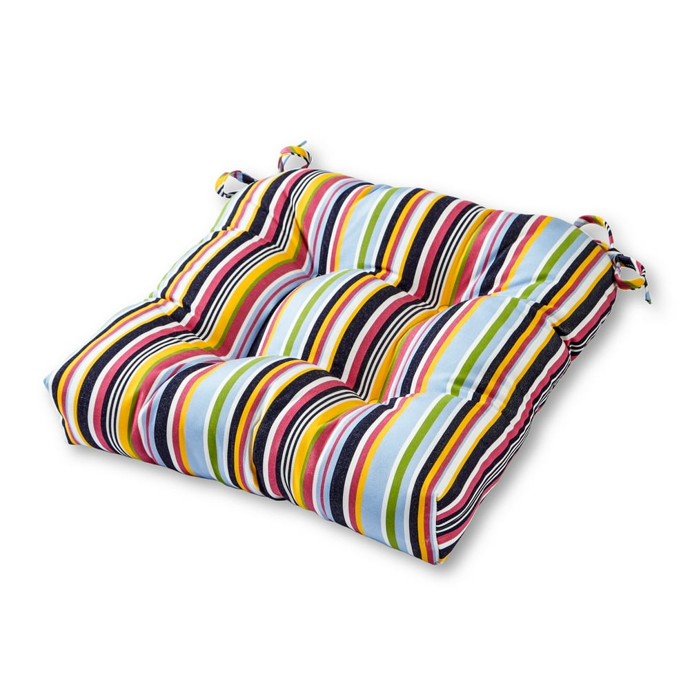 Greendale Home Fashions Malibu Stripe Outdoor 20'' Sunbrella Fabric Chair Cushion - Walmart.com 