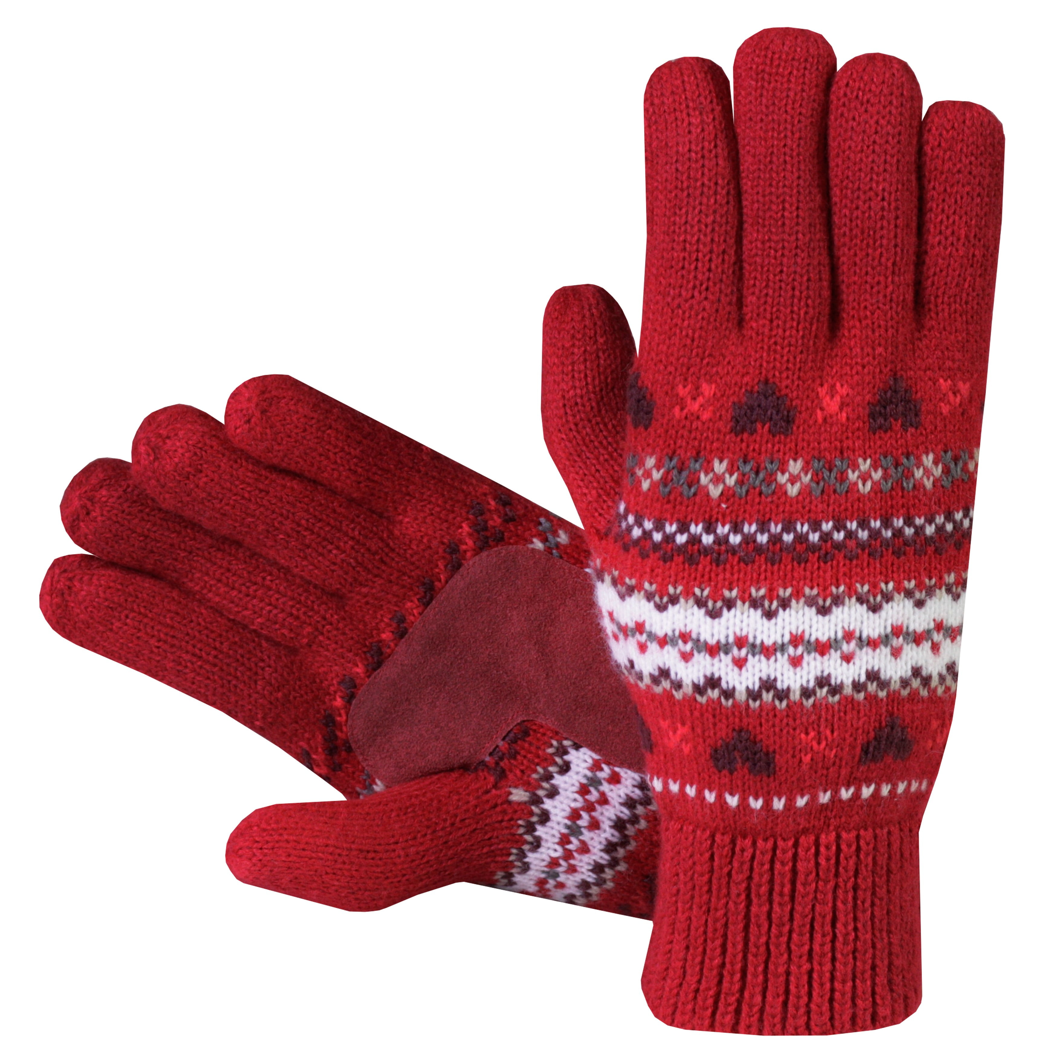 Isotoner Isotoner Women's Fair Isle Knit Cotton Gloves