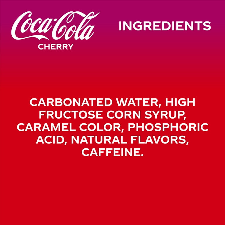 Coca-Cola Cherry Soft Drink, Crisp & Refreshing, 12 fl oz Coca-Cola Cherry Soft Drink, Crisp & Refreshing, 12 fl oz