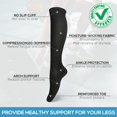 thumbnail image 3 of 6 Pairs Copper Compression Socks for Women & Men Circulation 15-20 mmhg - Better Blood Flow, Swelling, Best Support for Medical, Running, Nursing, 3 of 7