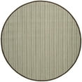 thumbnail image 4 of SAFAVIEH Natural Fiber Urban Striped Sisal Area Rug, Teal/Brown, 6' x 9', 4 of 9
