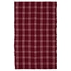 My Texas House Red Holiday Plaid Indoor/Outdoor Layering Christmas Rug, 24" x 38"