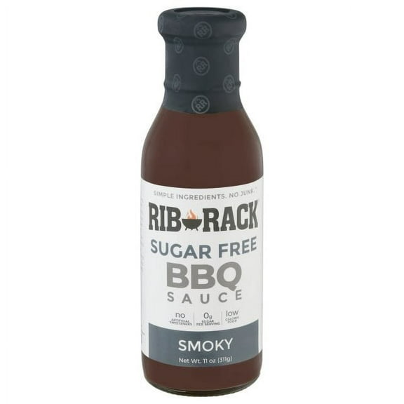 Rib Rack Smoky Sugar Free BBQ Sauce, 11oz