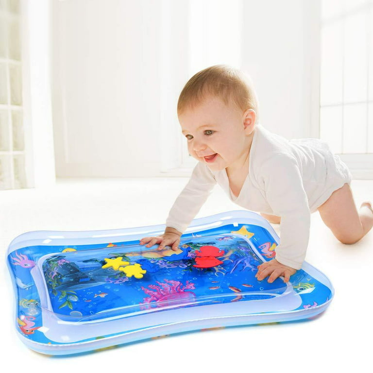 MAGIFIRE Tummy Time Baby Water Mat Infant Toy Inflatable Play Mat for 3 6 9  Months Newborn Boy Girl