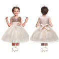 thumbnail image 4 of Mercatoo Flower Girls Sequin Dresses Pa𝐫𝐭y Dress Sleeveless Pageant Prom Gowns Wedding Pa𝐫𝐭y Tulle Mesh Belted Dress, 4 of 4