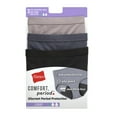 thumbnail image 3 of Hanes Womens Fresh and Dry Leak Protection Liner Brief 3-Pack, 10, Assorted, 3 of 5