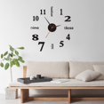 thumbnail image 1 of Reloj De Pared Diy, Relojes Adhesivos Acrílicos Simples Modernos, Decoración Del Hogar (Negro), 1 of 2
