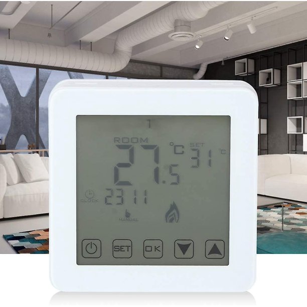 Termostato de la habitación Termostato de calefacción inteligente Termostato montado en la pared Termostato de calefacción eléctrica Termostato para el control de la temperatura del hospital Feliz Sencillez