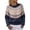 25#Black, variant on Retro Nordic Geometric Jacquard Knit Pullover For Women Fair Isle Pattern Crew Neck Long Sleeve Warm Sweater 4XL