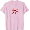 thumbnail image 5 of Erwazi Womens Short Sleeve Crew Neck Valentine T Shirts Bow Printed Tee Tops, 5 of 5