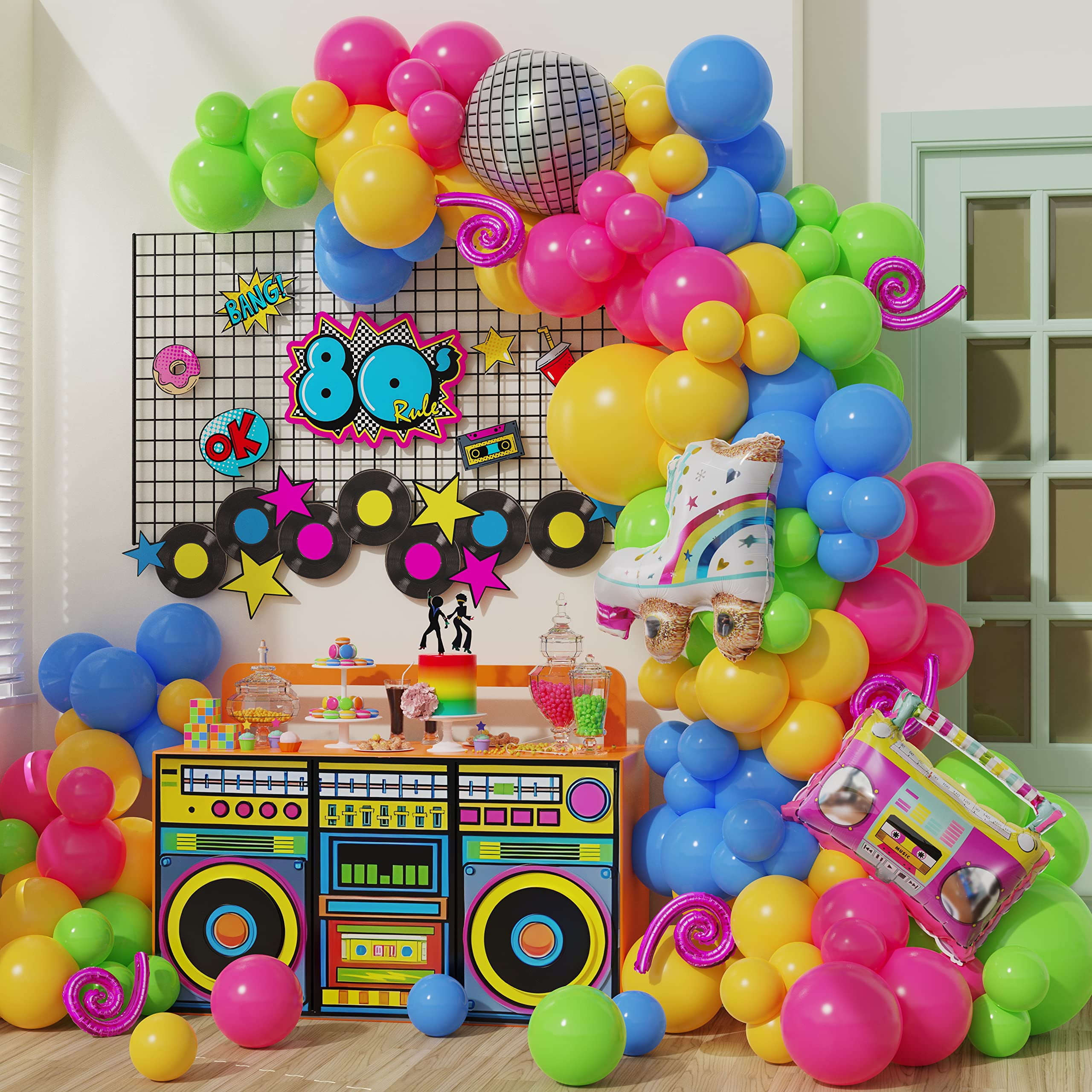 Disco Ball Balloons 70s 80s 90s Theme Disco Party Decor - Temu