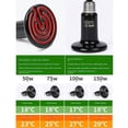 thumbnail image 4 of Ceramic Emitter Heat Lamp Bulb Pet Heating Light Bulb Infrared Black For Reptile Animals Heater Brooder, 4 of 5