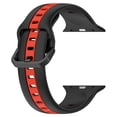 thumbnail image 1 of Correa de silicona para Apple Watch (42 mm/44 mm/45 mm/49 mm negro rojo) Ehuebsd Para estrenar, 1 of 9