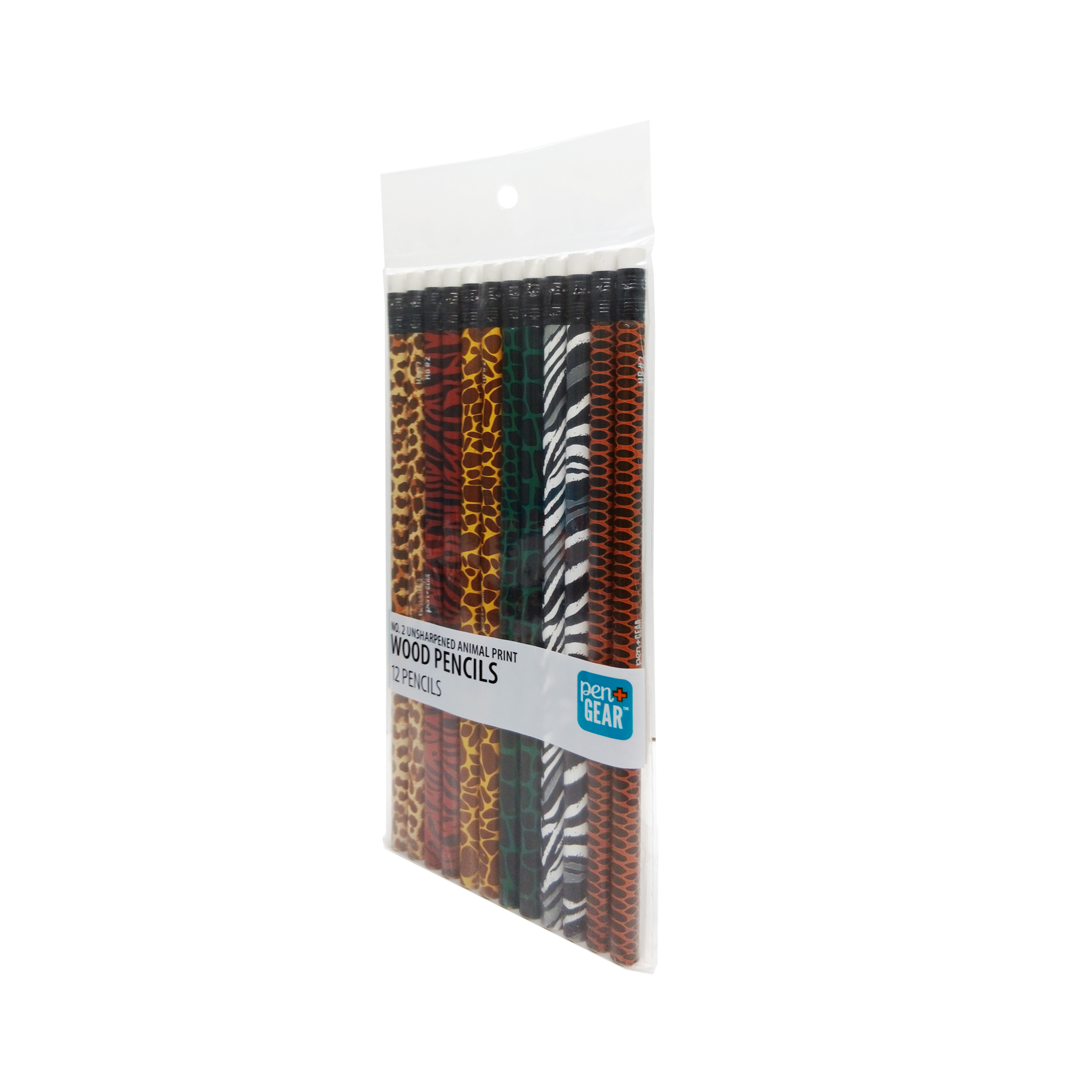 Lápices de Madera Pen+Gear con Estampado Animal, #2 HB, Multicolor, 12 Piezas 8