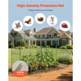 thumbnail image 4 of VEVOR Crop Cage, 11.6 x 3.9 x 6.3 ft Plant Protection Tent with Zippered Door, Wind-Resistant Tall Crop Cage, Easy to Install, Outdoor Raised Bed Cover, Tomato Plant Netting for Garden Patio Lawn, 4 of 9