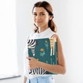 thumbnail image 6 of Zebra in Leaves 3 Ring Binders 1.5 inch Hardcover File Folders with Interior Pockets A4 Size Organizer for School Office Hospital Set of 2, 6 of 8