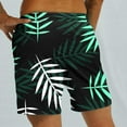 thumbnail image 5 of Xysaqa Mens Swim Trunks Men Big & Tall Tropical Print Swim Board Shorts with Elastic Waist Mens Funny Hawaiian Beach Shorts Swimsuit Bathing Suits S-5XL, 5 of 6