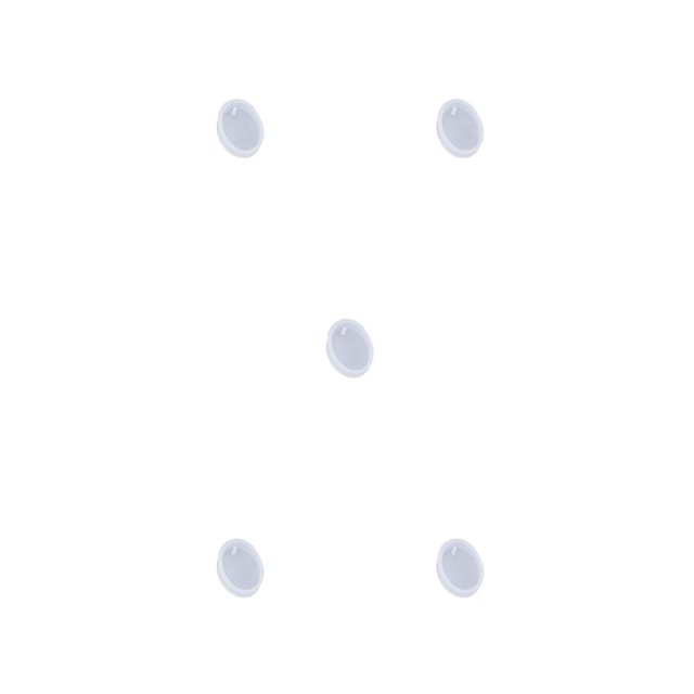 maskred Resin Pendant Mold Crystal with Hole Different Shapes Convenient Reliable Quality DIY Reliable Mould for Craft Projects Making Ellipse 5Set