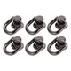 thumbnail image 1 of 20 Piezas De Fijación De Anillo D De Servicio Pesado De 20 Piezas Postes De Tornillo De Montaje Giratorio De 16x12 Mm Para Trabajo De Cuero Y Reparación De Bolsas, 1 of 7