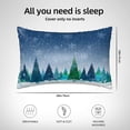 thumbnail image 6 of Disketp Christmas Trees Satin Pillowcase For Hair And Skin - Satin Pillow Cases Standard Size 20x30 Inches With Zipper,Gifts For Women Men, 6 of 8