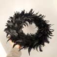 thumbnail image 5 of Guirnalda de plumas negras naturales adecuada para decoraciones de Halloween, 5 of 5