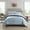 Blue, variant on Serta Simply Clean Skyler Textured Geometric 2-Piece Comforter Set, Twin XL