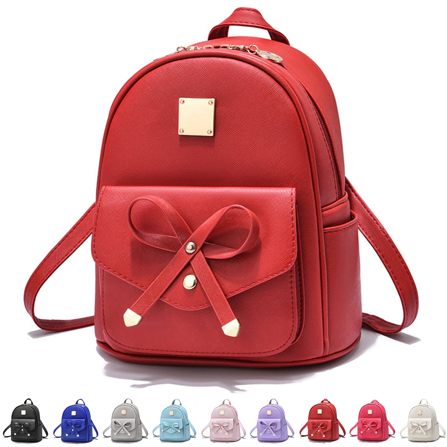 Mini Backpack Women's Synthetic Leather Small Backpack Women Travel