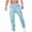 Sky Blue Cargo Pants for Men, variant on Timoontee Lightweight Workwear Drawstring Waist Trousers Straight Leg Fishing Hiking Pants for Men Cargo Pants Sweatpants with Pocket Casual Jogger Pull On Pants Purple M