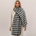 thumbnail image 3 of Bufanda de cachemira para mujer, chal de lujo con diseño de pata de gallo, gruesa y cálida, hijab, 2023, 3 of 4