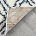 thumbnail image 7 of Well Woven Celeste Lagos Modern Shag Geometric Blue Thick 5'3" x 7'3" Area Rug, 7 of 7