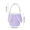 thumbnail image 3 of Bfogop Easter Basket Egg Hunt Bunny Baskets for Kids with Cute Rabbit Ears Storage Gifts Easter Gift Bags Tote Bags for Easter Party Decorations Egg Candy Gift Carry Bucket 9x9 Inch, 3 of 6