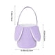 thumbnail image 3 of Cesta de Pascua con orejas de conejo - Caja de terremoto de pana para búsquedas de huevos y decoración navideña - 9x9 pulgadas - Rojo, morado, gris, verde, rosa, azul, 3 of 6