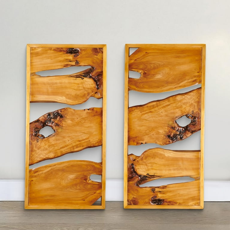 Greenage Cedar Roots Wood Wall Decor Wall Art Ornament, Hanging