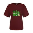 thumbnail image 4 of LSLJS Col Rond Imprimé Trèfle de Saint Patrick Manches Courtes Décontracté Ample Manches Courtes Col Rond Haut/chemise, Cadeaux pour Femmes, 4 of 4