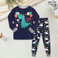 thumbnail image 2 of NOLDARES Little Boys Pajamas Toddler Boys Clothes Truck Sleepwear Cotton 2 Pieces Pjs Kids Jammies Sets 6-12 Months 12-24 Months 2t 3t 4t 5t 6t 7t 8t 9t Children,Navy,5-6 Y, 2 of 5
