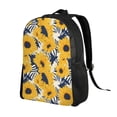 thumbnail image 2 of Balery Blue Striped Sunflower Mochila - Mochila Estilosa y Duradera para Laptop de 15 Pulgadas con Tela Oxford Impermeable, 2 of 8