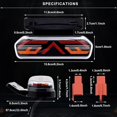 thumbnail image 2 of Multifunctional Motorcycle Tail Light 12V Universal Waterproof LED Brake Light Driving Lights Turn Signals for Motorcycle E-bike., 2 of 5