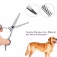 thumbnail image 2 of 6.6"Professional Pet Dog Grooming Scissors Set Straight&Curved&Thinning Shears Kit, 2 of 5